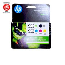 4 Pack HP 952XL Black&952 Cyan/Magenta/Yellow Original Ink Factory Sealed 25/26 picture
