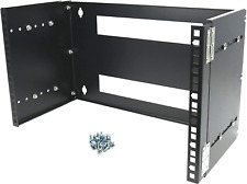 6U 19-Inch Hinged Extendable Wall Mount Bracket Collapsible Network Equipment Ra picture