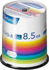 Verbatim DVD-R DL Data Discs DVD 8.5GB 8x Speed Silver Surface 100pcs picture