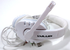 Vivitar LVLUP White Light-Up Pro Gaming Headset w/ Foldable Microphone LU741 picture