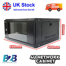 4U Network Data Cabinet - Wall Mountable Server Rack - Free Delivery-Flat Packed picture