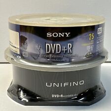 Sony DVDR Spindle 25 Pack 4.7GB 120 Min 1-16X + Unifino (50 Total Discs) DVD R picture