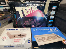 Commodore 64C Test Pilot System Complete in Big Box w/Games & Manuals Powers On picture