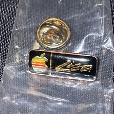 Vintage Apple Collectable: Rare Apple Lisa Pin Black Rainbow picture