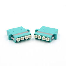 100pcs LC Quad Adapter LC OM3 4 core Fiber Optic Adapter LC Coupler With Flange picture