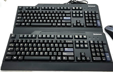 Lot of 2 Lenovo KB1021 Computer Keyboard & 1 Mouse picture