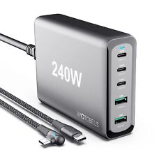 240W 5-Ports USB C Charger | GaN PD100W PPS45W Super Fast Charging Station & ... picture