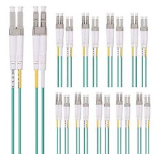 10-PACK OM3 LC to LC Fiber Patch Cable 50/125 LSZH Fiber Optic Cord 1~10 meters picture