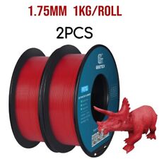 2PCS Geeetech 3D Printers PETG Filament 1KG/roll 1.75mm Red Color Consumables US picture