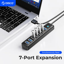 ORICO 7 Ports USB 3.0 Hub Splitter Adapter High Speed For PC Laptop Mac Desktop picture