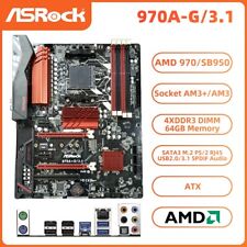 ASRock 970A-G/3.1 Motherboard ATX AMD 970/SB950 AM3+ DDR3 SATA3 M.2 SPDIF Audio picture