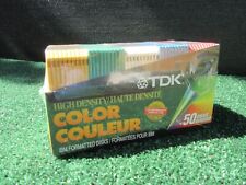 Brand New TDK 50 pack IBM Formatted High Density Multi-Color Floppy Disks picture