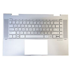 New For HP 15m-es 15-es Palmrest Keyboard Cover Backlit M45474-001 Silver Upper picture