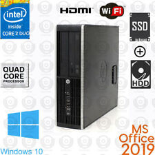 Fast HP Desktop PC Computer HDMI Dual Core SSD + HDD WiFi OFFICE 2019 picture