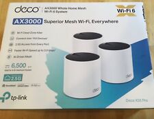 3 Pack TP-Link Deco X60 WiFi 6 AX3000 Whole Home Mesh Wi-Fi System picture