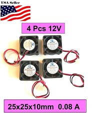 2510 Gdstime 12V 0.08 A DC 25X25X10mm 2Pin 25mm Brushless Fan Mini Cooling picture