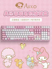 Akko My Melody Game Wired Keyboards 3087 3108 Official PBT Mechanical Keyboard picture