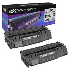 SPEEDY 2PK Replacements for HP 80A Toner Cartridge CF280A 80X CF280X SY Black picture