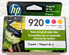 Genuine HP 920 3-pack Color Ink Officejet 6000 6500 7000 EXPIRES: December 2022 picture