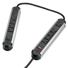 Fellowes Split Metal Surge Protector, 10 Outlets, 6 ft Cord, 1250 Joules, Black/ picture