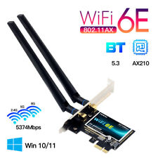 AX5400 WiFi 6E Intel AX210 PCIe WiFi Card Tri-Band BT5.3 Desktop PC WiFi Adapter picture