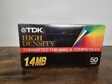 TDK High Density 1.4 MB 3.5 Floppy Disks - Formatted for IBM Open Box 49 discs picture