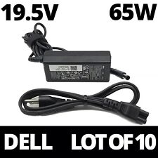 Lot of 10 Dell 65W 19.5V AC Adapter Charger 7.4mm LA65NM130 HA65NM130 & Cords picture