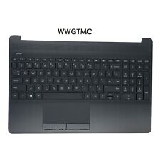 New For HP 15-DW 15S-DU Palmrest Non-Backlit Keyboard Touchpad L52021-001 Gray picture