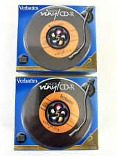 Lot of 2 - Verbatim Digital Vinyl CD-R  5 Pack 80 min 700MB picture