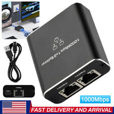 1000Mbps Ethernet Splitter Adapter RJ45 Cable LAN Network Internet 1 IN 2 Out US picture