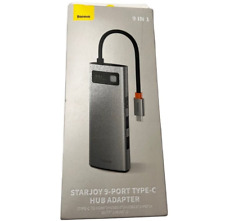 Baseus StarJoy Gray 9 Port USB Type C Hub Adapter picture