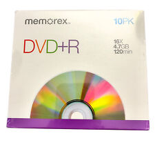 MEMOREX DVD+R 10PK 16X 4.7GB 120min.NEW SEALED. picture