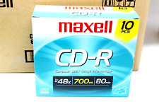 Lot of 10Pk.x10CD-R Maxell 48x 700MB 80min New. picture