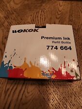 WOKOK PREMIUM INK REFILL BOTTLES 774 664 BLACK BLUE RED YELLOW New-Sealed picture