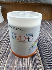 Memorex DVD-R 100 Pack 4.7GB 16x Printable Blank Recordable Discs New Sealed  picture