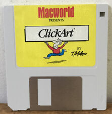 Vtg 1990s Macworld Presents ClickArt T/Maker Mac Apple Software Floppy Disk picture