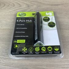 Gear Head Energy Saving 4-Port USB 2.0 Hub Black/Silver picture