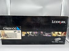 Lexmark C782X1CG Cyan Toner Cartridge   GENUINE NEW SEALED BOX picture