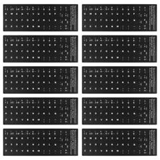  10 Sheets Computer Stickers Laptop Keyboard Cover Letter Replacement picture