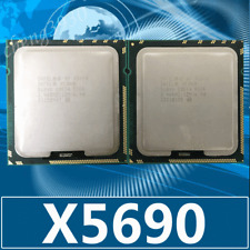 A pair of matching ntel Xeon X5690 3.46 GHz Six Core  Processor cpu picture