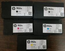 Set 5 Half New Genuine HP 952XL BK CYN MAG YEL Inkjets 50% Ink 2021-2024 picture