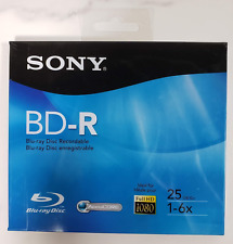 SONY Full HD 1080 Recordable BD-R Blu-ray Disc 25GB 1-6x Sealed NEW picture