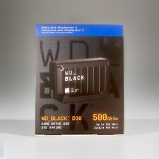 WD BLACK D30 500GB SSD, USB-C, External Solid State Drive - Black... picture