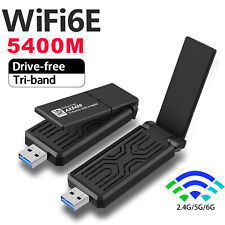 WiFi-6E Tri-band AX5400 USB3.0 WiFi Adapter 2.4GHz+5GH+6GHz Wireless Network picture