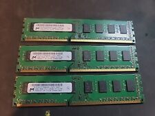 UNTESTED Lot of (3) 2GB Micron MT16JTF25664AZ-1G4F1 PC3-10600 DDR3 240-Pin DIMMS picture