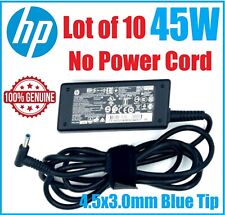 LOT of 10 OEM HP 45W AC Adapter Charger 741727-001 4.5mm Blue Tip No Power Cord picture
