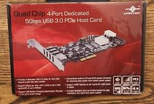 Quad Chip 4-Port Dedicated 5Gbps USB 3.0 Pcie Host Card (UGT-PCE430-4C) Sealed picture