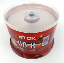 BRAND NEW TDK 50 PK CD-R's 700 MB 80 MIN 16X COMPACT DISCS RECORDABLE DISCS NOS picture