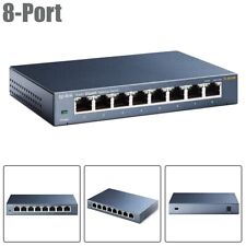 8-Port 10/100/1000Mbps Gigabit Network LAN Ethernet Desktop Metal Switch Laptop picture