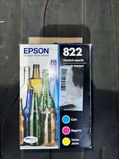 Epson 822XL Black 822 Cyan Magenta Yellow Ink Cartridge Set T822XL-BCS Exp 2025 picture